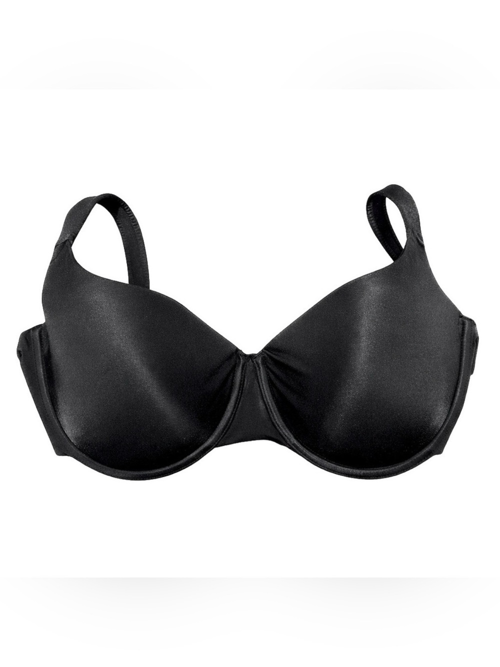 LA VIE EN ROSE Black Sculpted T-Shirt Bra 38D Underwire Smooth Cup
